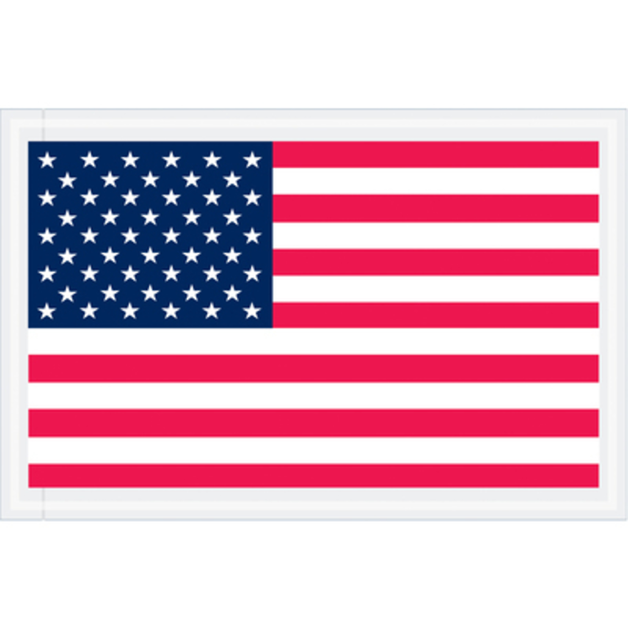 Stock Packaging U.S.A. Flag Poly Bags — 5.25in. x 8in., 1000 Pcs, Model# PL424